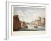 View of the Law Courts, Looking Up the Liffey, Dublin, 1799-James Malton-Framed Giclee Print