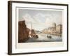 View of the Law Courts, Looking Up the Liffey, Dublin, 1799-James Malton-Framed Giclee Print