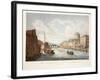 View of the Law Courts, Looking Up the Liffey, Dublin, 1799-James Malton-Framed Giclee Print