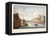 View of the Law Courts, Looking Up the Liffey, Dublin, 1799-James Malton-Framed Stretched Canvas