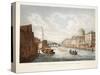 View of the Law Courts, Looking Up the Liffey, Dublin, 1799-James Malton-Stretched Canvas