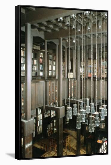 View of the Library, Built 1897-99-Charles Rennie Mackintosh-Framed Stretched Canvas