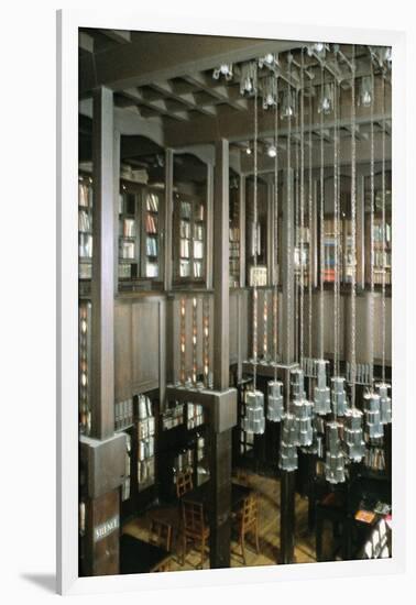 View of the Library, Built 1897-99-Charles Rennie Mackintosh-Framed Giclee Print