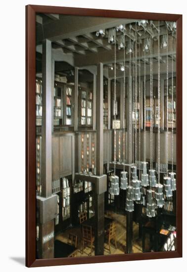 View of the Library, Built 1897-99-Charles Rennie Mackintosh-Framed Giclee Print