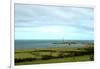 View of the Lifeboat Station, the Small Port of Goury Le Gros-Du-Raz and Geometrical Fields-null-Framed Giclee Print