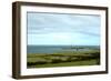 View of the Lifeboat Station, the Small Port of Goury Le Gros-Du-Raz and Geometrical Fields-null-Framed Giclee Print