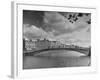 View of the Liffey River and the Metal Bridge in Dublin-Hans Wild-Framed Photographic Print