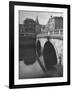 View of the Liffey River and the Metal Bridge in Dublin-Hans Wild-Framed Photographic Print