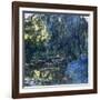 View of the Lilypond with Willow, C.1917-1919-Claude Monet-Framed Giclee Print