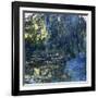 View of the Lilypond with Willow, C.1917-1919-Claude Monet-Framed Giclee Print