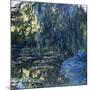 View of the Lilypond with Willow, C.1917-1919-Claude Monet-Mounted Giclee Print