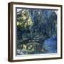 View of the Lilypond with Willow, C.1917-1919-Claude Monet-Framed Giclee Print