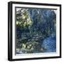 View of the Lilypond with Willow, C.1917-1919-Claude Monet-Framed Giclee Print