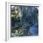 View of the Lilypond with Willow, C.1917-1919-Claude Monet-Framed Giclee Print