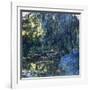 View of the Lilypond with Willow, C.1917-1919-Claude Monet-Framed Premium Giclee Print