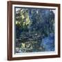 View of the Lilypond with Willow, C.1917-1919-Claude Monet-Framed Premium Giclee Print