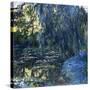 View of the Lilypond with Willow, C.1917-1919-Claude Monet-Stretched Canvas