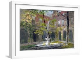 View of the Little Cloister in Westminster Abbey, London, C1858-Thomas Cafe-Framed Giclee Print