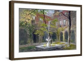 View of the Little Cloister in Westminster Abbey, London, C1858-Thomas Cafe-Framed Giclee Print