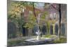 View of the Little Cloister in Westminster Abbey, London, C1858-Thomas Cafe-Mounted Giclee Print