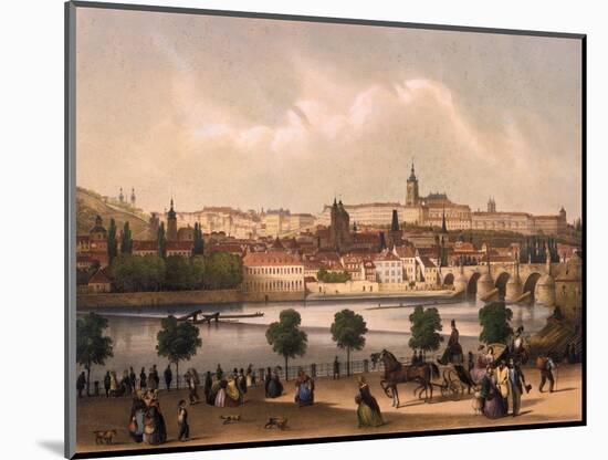 View of the Little Quarter and Prague Castle Hradcany, C.1845-Francois Joseph Sandmann-Mounted Giclee Print