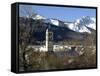 View of the Little Village of Les Guilbertes-Patrick Gardin-Framed Stretched Canvas