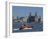 View of the Liverpool Skyline and the Liver Building, Taken from the Mersey Ferry-Ethel Davies-Framed Photographic Print