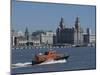 View of the Liverpool Skyline and the Liver Building, Taken from the Mersey Ferry-Ethel Davies-Mounted Photographic Print