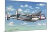 View of the Lockheed P-38 Lightning Interceptor Fighter-Lantern Press-Mounted Art Print