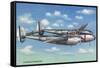 View of the Lockheed P-38 Lightning Interceptor Fighter-Lantern Press-Framed Stretched Canvas