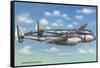 View of the Lockheed P-38 Lightning Interceptor Fighter-Lantern Press-Framed Stretched Canvas