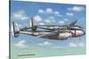 View of the Lockheed P-38 Lightning Interceptor Fighter-Lantern Press-Stretched Canvas