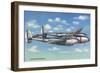 View of the Lockheed P-38 Lightning Interceptor Fighter-Lantern Press-Framed Art Print