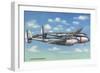 View of the Lockheed P-38 Lightning Interceptor Fighter-Lantern Press-Framed Art Print