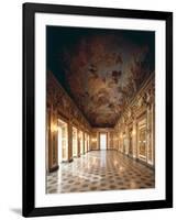 View of the Loggia with Ceiling Fresco Depicting the Apotheosis of the Second Medici Dynasty-Luca Giordano-Framed Giclee Print