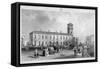 View of the London Bridge Station, Bermondsey, London, 1845-Henry Adlard-Framed Stretched Canvas