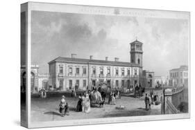 View of the London Bridge Station, Bermondsey, London, 1845-Henry Adlard-Stretched Canvas