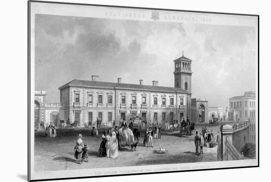 View of the London Bridge Station, Bermondsey, London, 1845-Henry Adlard-Mounted Giclee Print