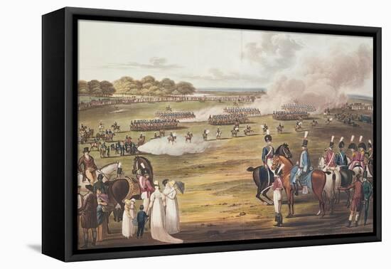 View of the London Volunteer Cavalry and Flying Artillery, 1805 (Colour Litho)-Charles Cranmer-Framed Stretched Canvas