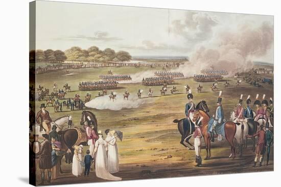 View of the London Volunteer Cavalry and Flying Artillery, 1805 (Colour Litho)-Charles Cranmer-Stretched Canvas