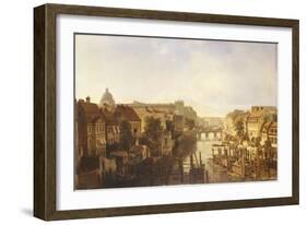 View of the Long Bridge from the Mühlendamm, 1850-Albert Schwendy-Framed Giclee Print