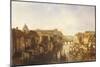 View of the Long Bridge from the Mühlendamm, 1850-Albert Schwendy-Mounted Giclee Print