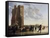 View of the Maas in Winter-Aelbert Cuyp-Framed Stretched Canvas