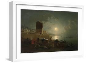 View of the Maiden Tower in Baku-Paul von Franken-Framed Giclee Print