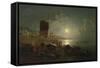 View of the Maiden Tower in Baku-Paul von Franken-Framed Stretched Canvas