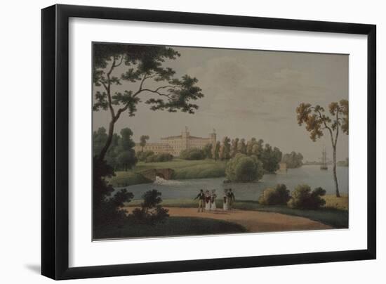 View of the Main Gatchina Palace, 1821-Andrei Yefimovich Martynov-Framed Giclee Print