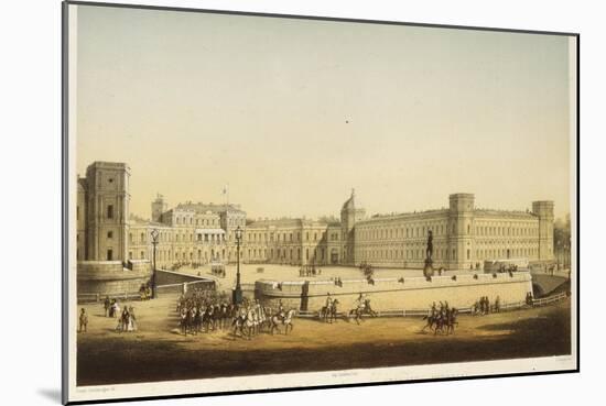 View of the Main Gatchina Palace, Mid of the 19th C-Carl Schulz-Mounted Giclee Print