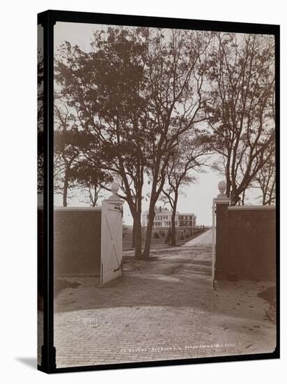 View of the Main House from the Stable Gates, on F.G. Bourne's Estate at Oa-Byron Company-Stretched Canvas