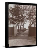 View of the Main House from the Stable Gates, on F.G. Bourne's Estate at Oa-Byron Company-Framed Stretched Canvas