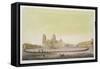 View of the Main Square in Mexico City-Tommaso Castellini-Framed Stretched Canvas